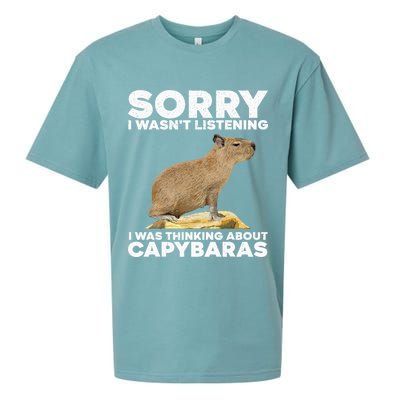 Best Capybara Design For Pet Rodent Capybara Sueded Cloud Jersey T-Shirt
