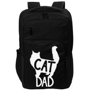 Best Cat Dad Fathers Day Kitty Daddy Papa Christmas Kat Impact Tech Backpack