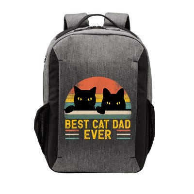 Best Cat Dad Ever Vintage Retro Style Black Cats Lover TShirt Vector Backpack