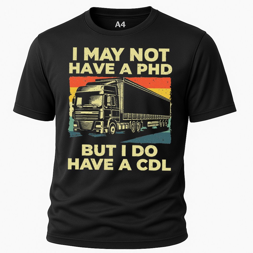 Best Cdl Driver Art Trucker Cdl Truck Driver Performance Shirt