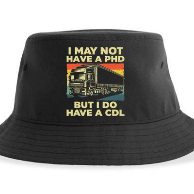 Best Cdl Driver Art Trucker Cdl Truck Driver Sustainable Bucket Hat