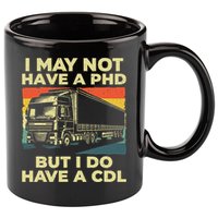 Best Cdl Driver Art Trucker Cdl Truck Driver 11oz C Handle Ceramic Mug