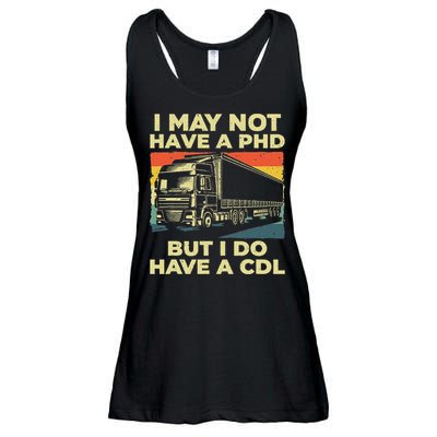 Best Cdl Driver Art Trucker Cdl Truck Driver Ladies Essential Flowy Tank