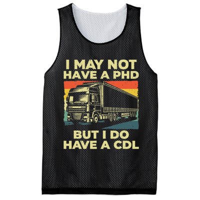Best Cdl Driver Art Trucker Cdl Truck Driver Mesh Reversible Basketball Jersey Tank