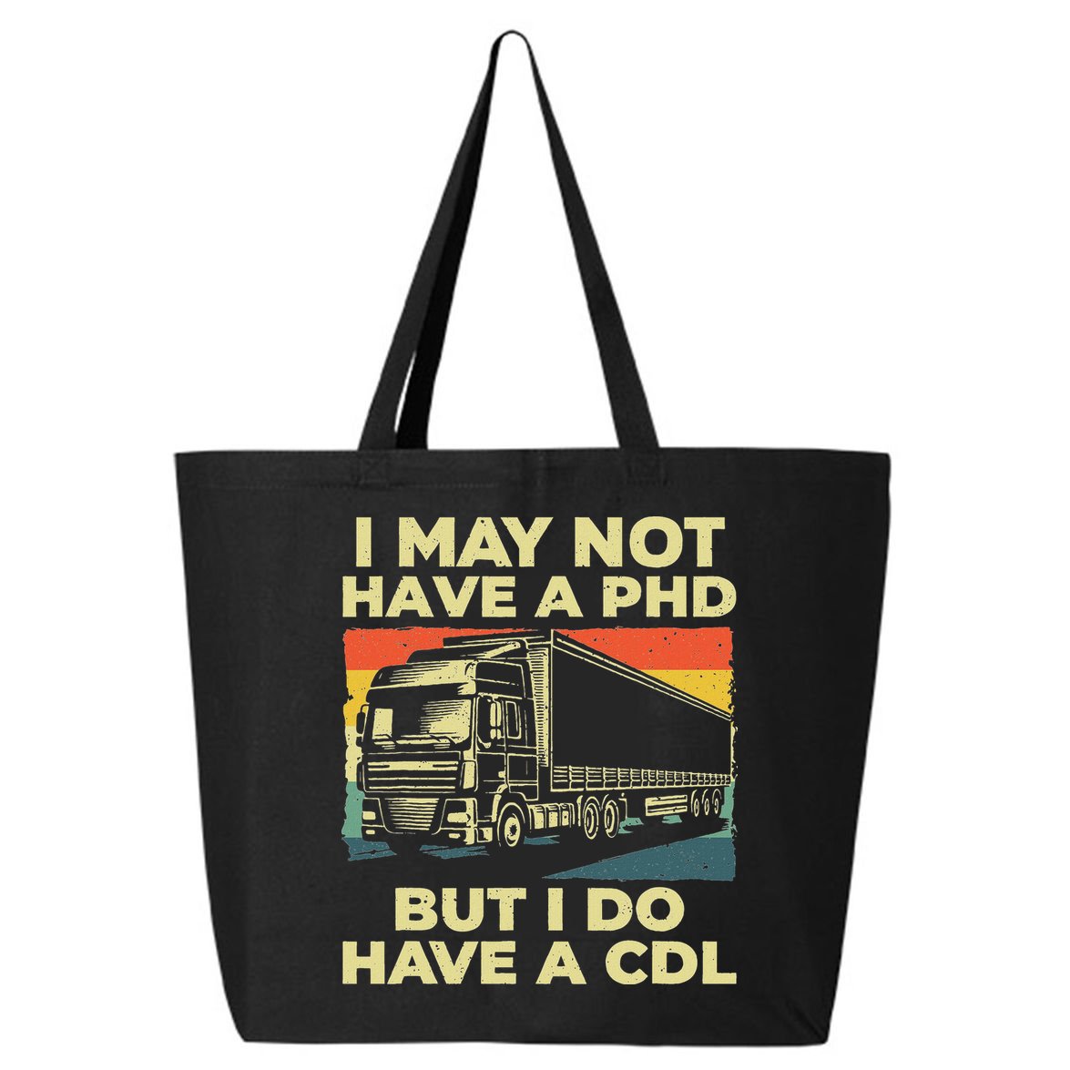 Best Cdl Driver Art Trucker Cdl Truck Driver 25L Jumbo Tote