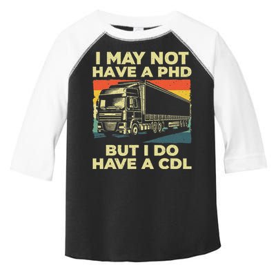 Best Cdl Driver Art Trucker Cdl Truck Driver Toddler Fine Jersey T-Shirt