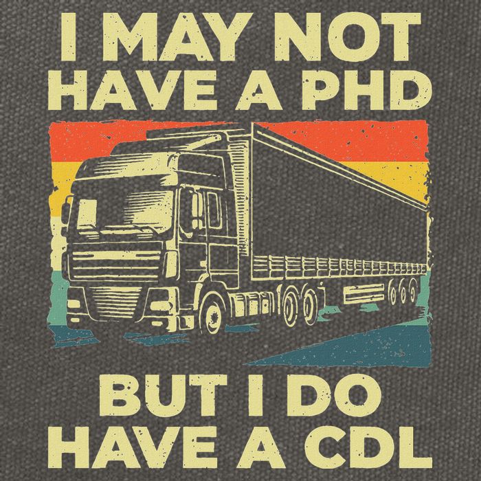 Best Cdl Driver Art Trucker Cdl Truck Driver Cotton Canvas Backpack