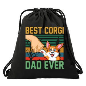 Best Corgi Dad Ever Drawstring Bag