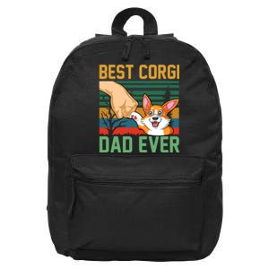 Best Corgi Dad Ever 16 in Basic Backpack