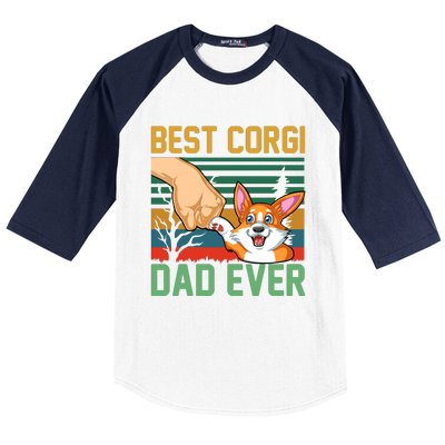 Best Corgi Dad Ever Baseball Sleeve Shirt