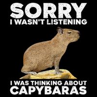 Best Capybara Design For Pet Rodent Capybara Flat Bill Trucker Hat