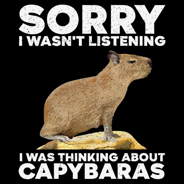 Best Capybara Design For Pet Rodent Capybara Flat Bill Trucker Hat