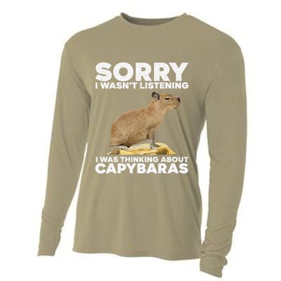 Best Capybara Design For Pet Rodent Capybara Cooling Performance Long Sleeve Crew