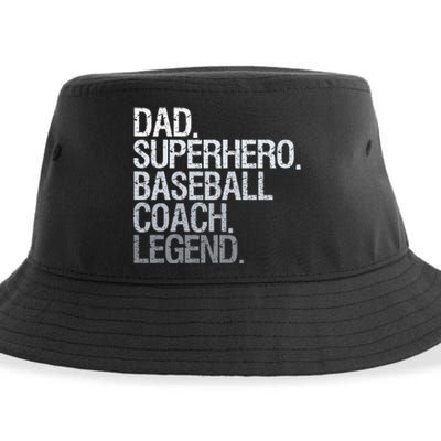 Baseball coach dad Sustainable Bucket Hat