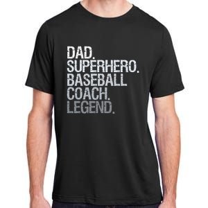 Baseball coach dad Adult ChromaSoft Performance T-Shirt