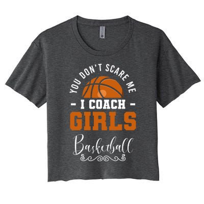 Basketball Coach Dads I Coach Basketball Coaching Gift Women's Crop Top Tee