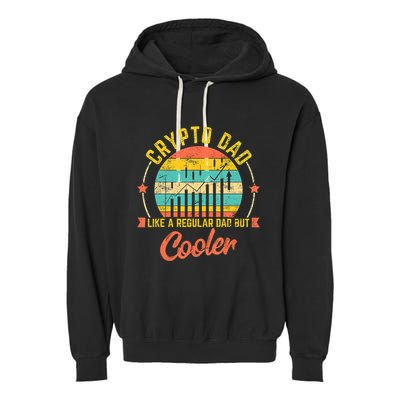 Bitcoin Crypto Dad Shirt | Like A Regular Dad Garment-Dyed Fleece Hoodie
