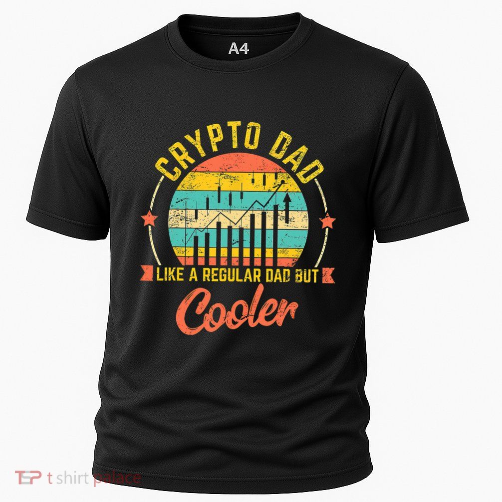 Bitcoin Crypto Dad Shirt | Like A Regular Dad Performance Shirt