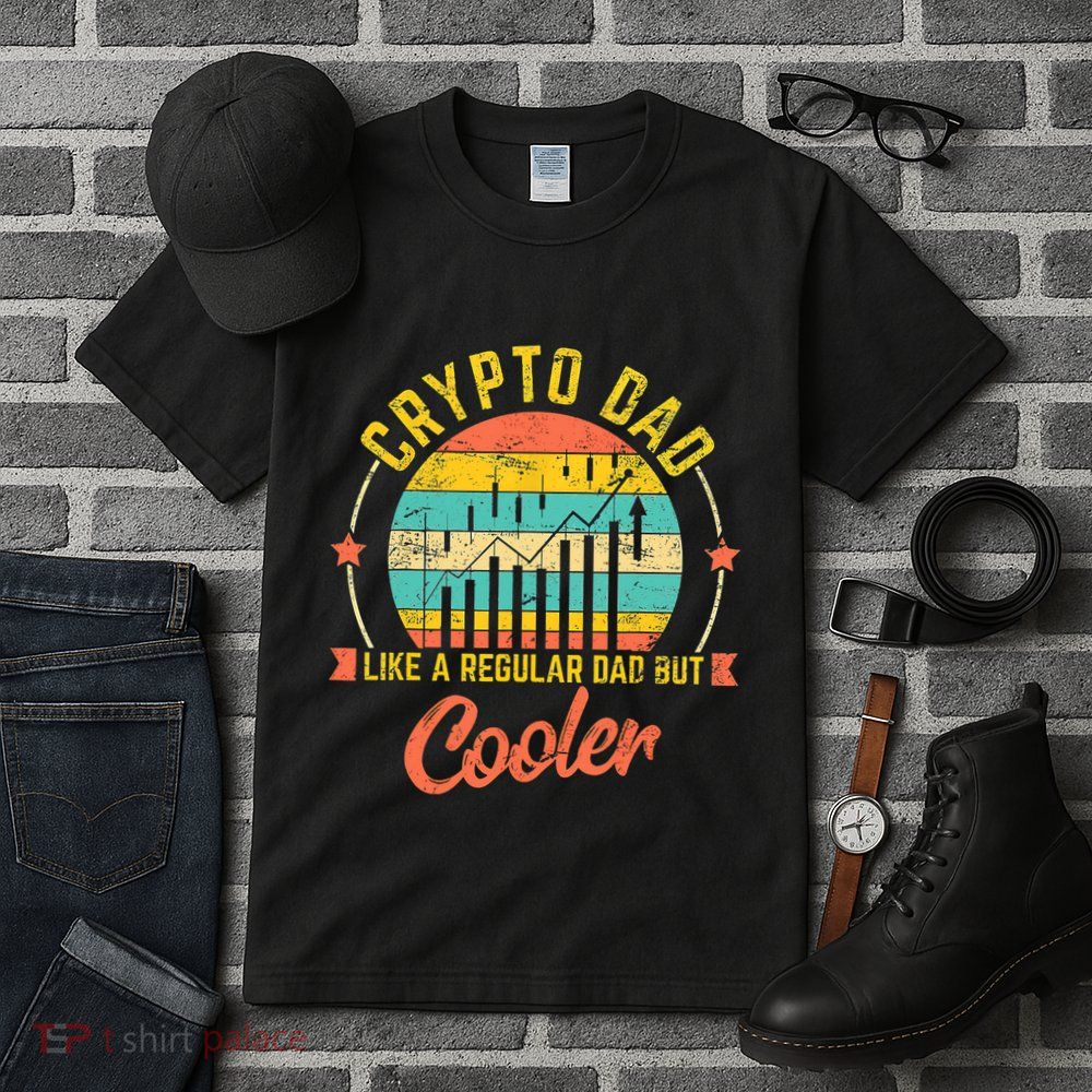 Bitcoin Crypto Dad Shirt | Like A Regular Dad Tall T-Shirt