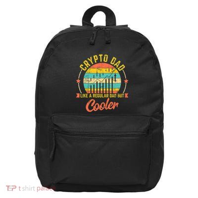 Bitcoin Crypto Dad Shirt | Like A Regular Dad 16 in Basic Backpack