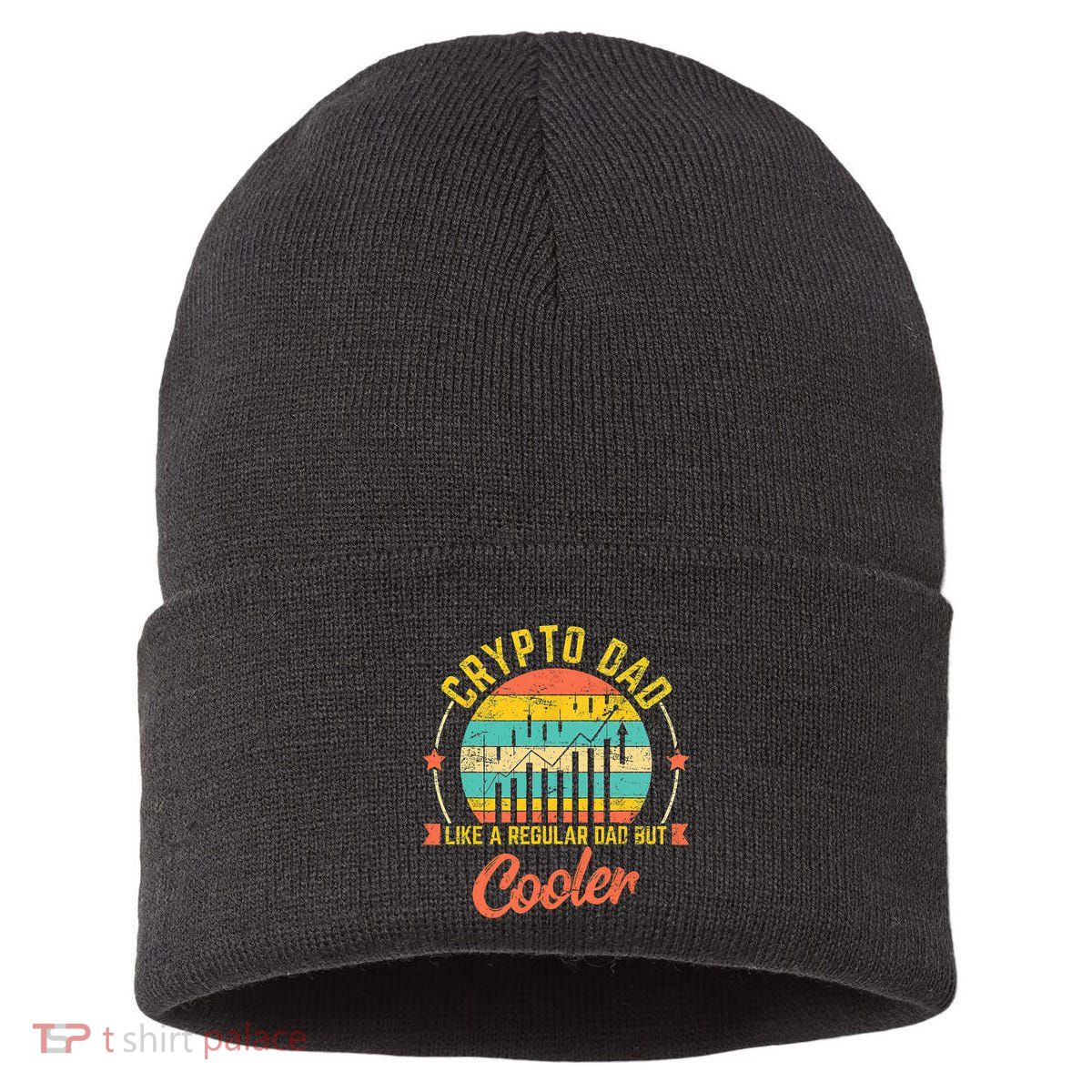 Bitcoin Crypto Dad Shirt | Like A Regular Dad Sustainable Knit Beanie