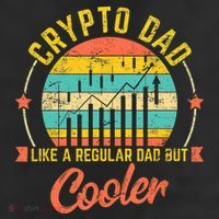 Bitcoin Crypto Dad Shirt | Like A Regular Dad 25L Jumbo Tote