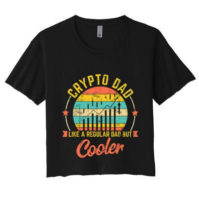 Bitcoin Crypto Dad Shirt | Like A Regular Dad Crop Top