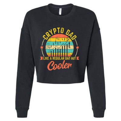 Bitcoin Crypto Dad Shirt | Like A Regular Dad Cropped Pullover Crew