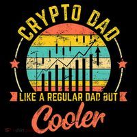 Bitcoin Crypto Dad Shirt | Like A Regular Dad Cropped Pullover Crew