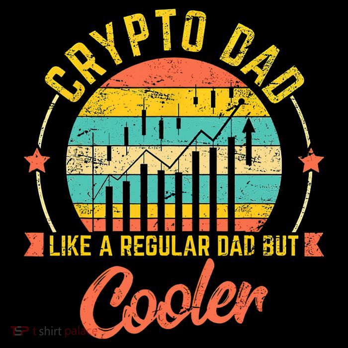 Bitcoin Crypto Dad Shirt | Like A Regular Dad Cropped Pullover Crew