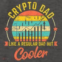 Bitcoin Crypto Dad Shirt | Like A Regular Dad Vector Backpack