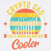 Bitcoin Crypto Dad Shirt | Like A Regular Dad Garment-Dyed Sweatshirt