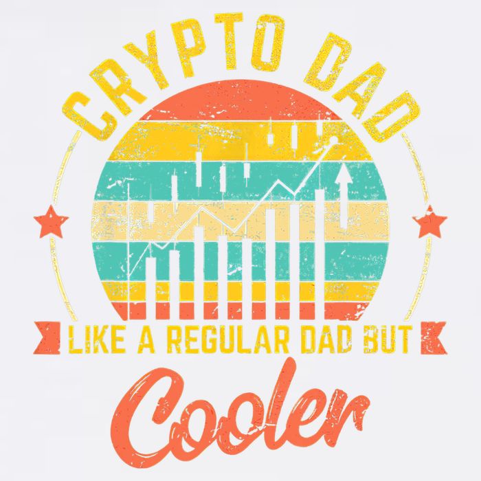 Bitcoin Crypto Dad Shirt | Like A Regular Dad Garment-Dyed Sweatshirt