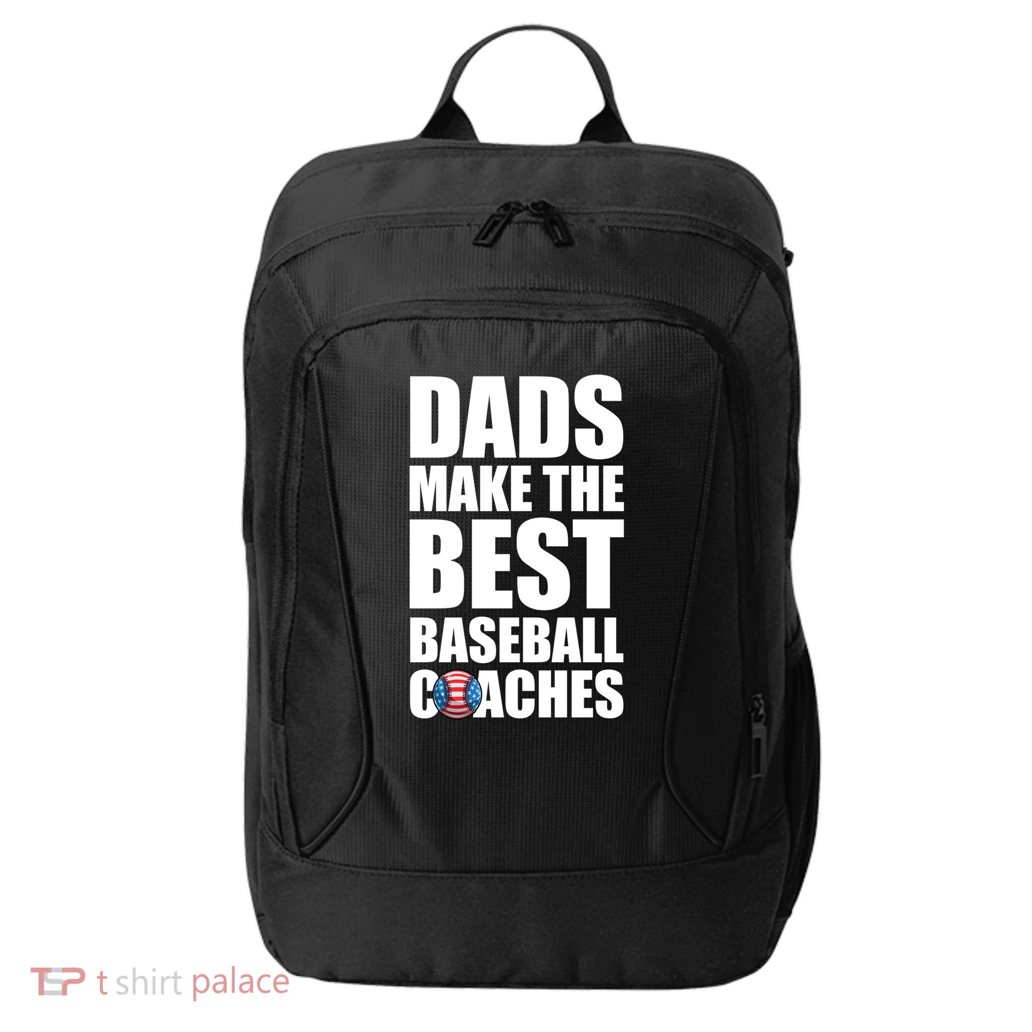 Baseball Coach Dad American Flag Baseball Practice Cool Gift City Backpack