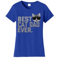 Best Cat Dad Ever Funny Vintage Cat Lover Gift Women's T-Shirt