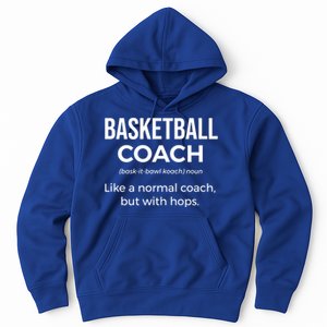 Basketball Coach Definition Trainer Funny Coaching Gift Funny Gift Hoodie