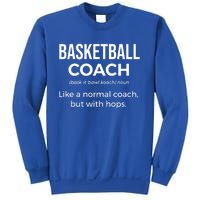 Basketball Coach Definition Trainer Funny Coaching Gift Funny Gift Sweatshirt