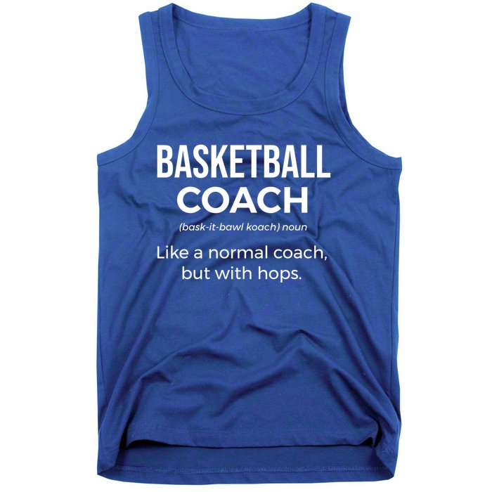 Basketball Coach Definition Trainer Funny Coaching Gift Funny Gift Tank Top