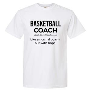 Basketball Coach Definition Trainer Funny Coaching Gift Funny Gift Garment-Dyed Heavyweight T-Shirt