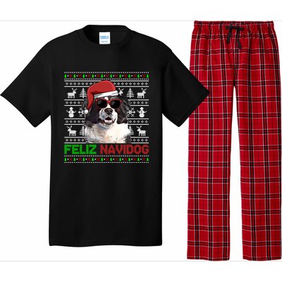 Border Collie Dog Feliz Navidog Funny Christmas Funny Gift Pajama Set