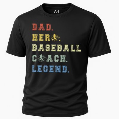 Baseball Coach Dad Gift Cooling Performance Crew T-Shirt