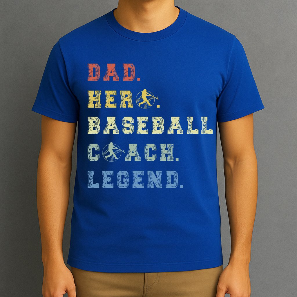 Baseball Coach Dad Gift T-Shirt
