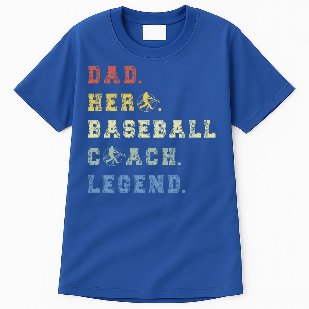 Baseball Coach Dad Gift Tall T-Shirt