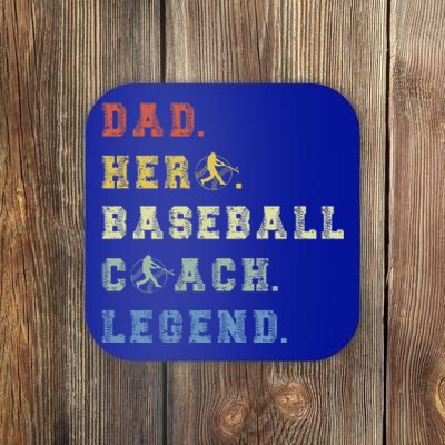 Baseball Coach Dad Gift Coaster