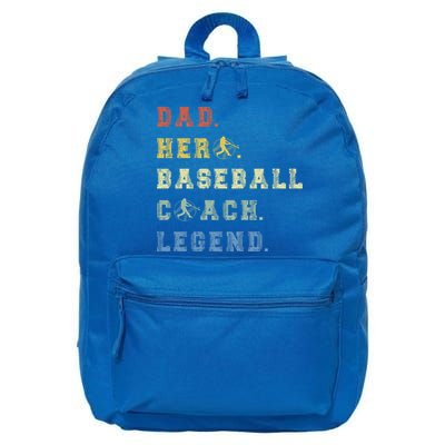 Baseball Coach Dad Gift 16 in Basic Backpack