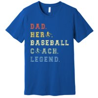 Baseball Coach Dad Gift Premium T-Shirt