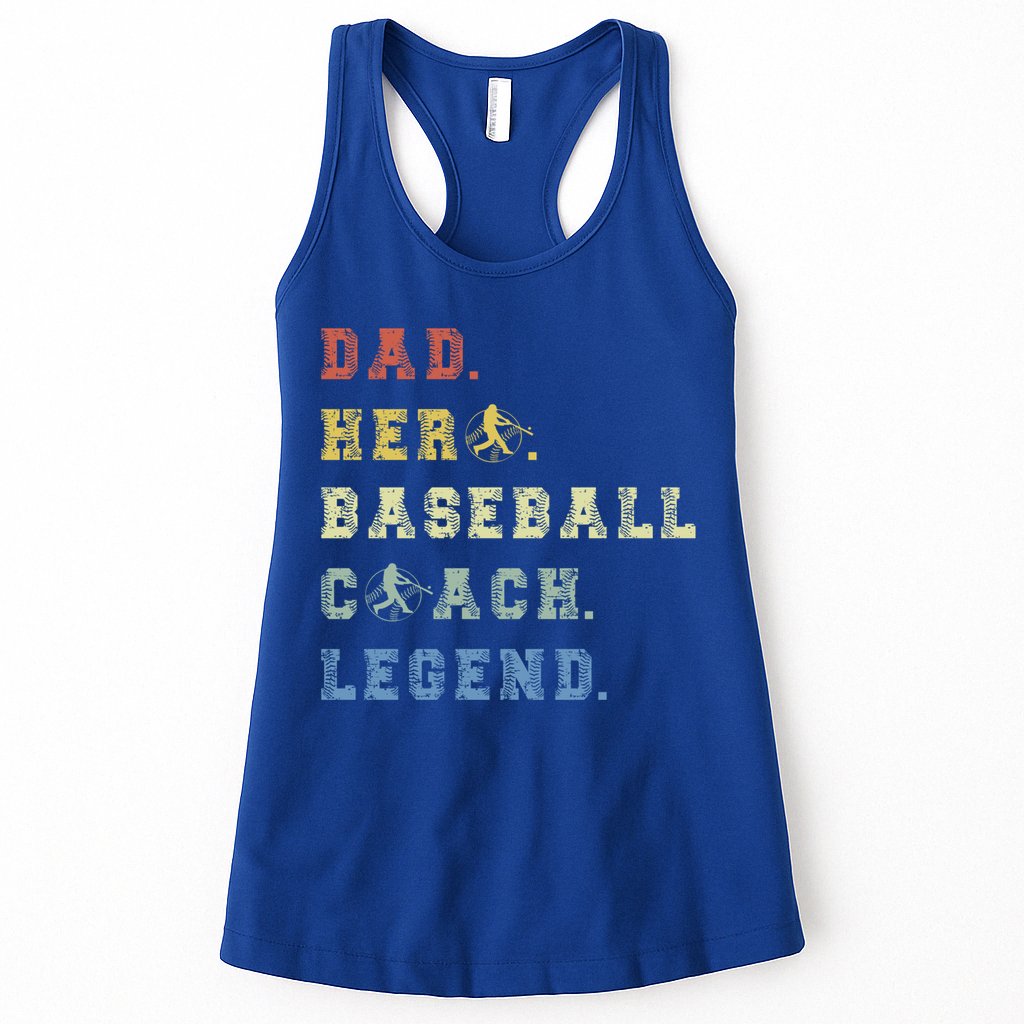 Baseball Coach Dad Gift Womens Tank Top