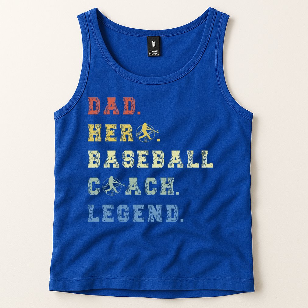 Baseball Coach Dad Gift Tank Top