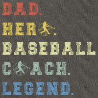 Baseball Coach Dad Gift Cotton Canvas Backpack