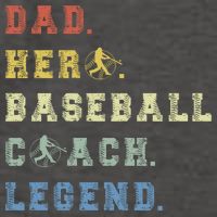 Baseball Coach Dad Gift Vector Backpack